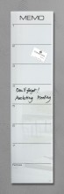 Glas-Magnetboard artverum    Memo  weiß  20 x 80 cm