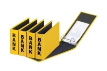 Bankordner Color-Einband - für Format A5  Farbe gelb