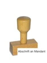 Vorgangsstempel - Abschrift an Mandant