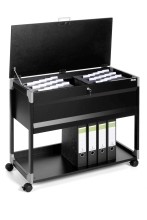 SYSTEM FILE TROLLEY 100 MULTI TOP  schwarz