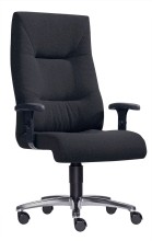 XXL Büro-Sessel Stoff schwarz meliert