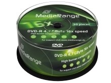 DVD-R - 4.7GB/120Min  16-fach/Spindel  Packung mit 50 Stück