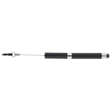 Mini-Kugelschreiber 2 in 1 - schwarz  i-Charm für Smartphones & Tablet PCs
