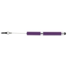 Mini-Kugelschreiber 2 in 1 - lila  i-Charm für Smartphones & Tablet PCs