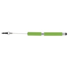Mini-Kugelschreiber 2 in 1 - grün  i-Charm für Smartphones & Tablet PCs