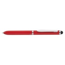 Kugelschreiber Multi Touch Pen 3 in 1 - rot