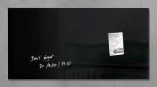 Glas-Magnetboard artverum    schwarz  91 x 46 cm