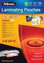 Laminierfolie SuperQuick - A4  glänzende  125 Mikron  100 Blatt