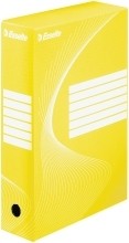 Archiv-Schachtel - DIN A4  Rückenbreite 8 cm  gelb
