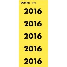 Inhaltsschild 2016 - selbstklebend  100 Stück  gelb