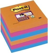 Haftnotiz Super Sticky Notes Electric Glow Collection  76 x 76 mm  or  pi  bl