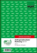 Kombinationsbuch  Auftrag/Lieferschein/Rechnung  1. und 2. Blatt bedruckt  A5  2 x 40 Blatt  2 x 40 Blatt