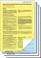 Kaufvertrag für gebrauchtes Kfz  offizieller ADAC-Vordruck  A4  4 Blatt  4 Blatt