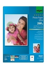 Inkjet Fotopapier Ultra  hochglänzend  260 g/m2  A4  50 Blatt