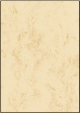 Marmor-Papier  beige  A4  90 g/m2  25 Blatt