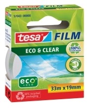 Klebefilm tesafilm   Eco & Clear  unsichtbar  Bandgröße (L x B): 33 m x 19 mm