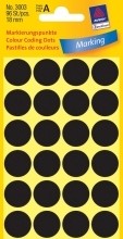3003 Markierungspunkte  Ø“ 18 mm  4 Blatt/96 Etiketten  schwarz