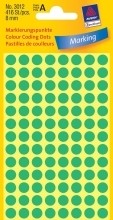 3012 Markierungspunkte  Ø“ 8 mm  4 Blatt/416 Etiketten  grün