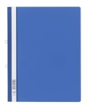 Sichthefter mit Abheftschieber  Hartfolie  0 16 mm  DIN A4  280 x 330 mm  blau