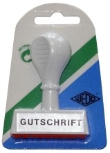 Stempel Text Gutschrift  Lagertext 4 5cm Breite