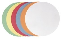 selbstklebende Moderationskarte Kreis klein  95 mm  sortiert  300 Stück