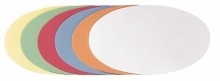 selbstklebende Moderationskarte Oval  190 x 110 mm  sortiert  300 Stück
