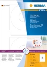 CD-Etiketten A4 weiß Ø“ 116 mm Papier matt blickdicht 200 St.