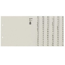 Registerserie A-Z  A4  Papier  für 8 Ordner  grau