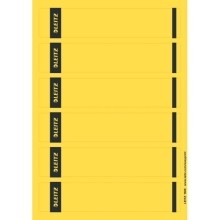 PC-beschriftbare Rückenschilder selbstklebend  Papier  kurz  schmal  150 Stück  gelb