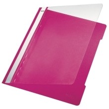 Hefter Standard  A4  langes Beschriftungsfeld  PVC  pink