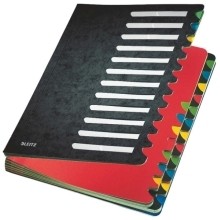 Deskorganizer Color 1-24  24 Fächer  Karton  schwarz