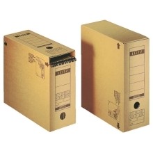 Archiv-Schachtel  A4  mit Verschlussklappe  naturbraun