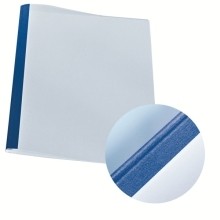 Thermobindemappe Leinenoptik  A4  Rückenbreite 1 5 mm  100 Stück  blau