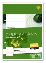 Ringbuchblock A5 100 Blatt 70g/qm 9mm liniert