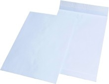 Faltentaschen C4  ohne Fenster  mit 20 mm-Falte  120 g/qm  weiß  100 Stück