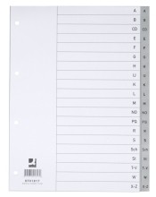 Kunststoffregister A - Z - ohne Index  A4  20 Blatt