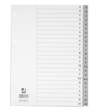 Kunststoffregister A - Z - 1. Blatt mit Index A - Z  A4  24 Blatt