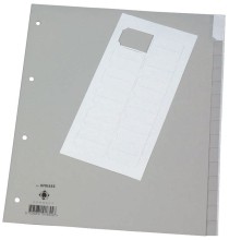 Blanko-Register aus Kunststoff - A4  12 Blatt