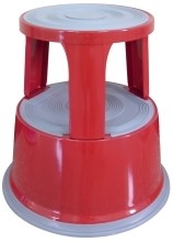 Rollhocker aus Kunststoff - Gewicht 2 9 kg  rot