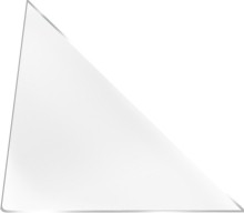 Dreiecktaschen - 10 x 10 cm  sk  transparent 10 Stück