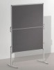 Moderationstafel PRO  120 x 150 cm  grau/Filz  grau/Filz  klappbar