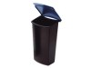 Abfalleinsatz MONDO mit Deckel  3 Liter  schwarz-blau