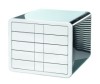 Schubladenbox i-Box  DIN A4/C4  5 geschlossene Schubladen  schwarz/weiß