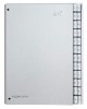 Pultordner Color-Einband - Tabe A - Z  24 Fächer  Farbe silber
