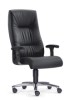 XXL Büro-Sessel Leder schwarz