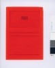 ELCO Sichtmappen Ordo classico - mit Sichtfenster und Linien  intensiv rot  100 Stück
