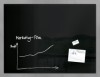 Glas-Magnetboard artverum    schwarz  120 x 90 cm