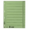 Trennblatt  A4  durchgefärbter Karton  grün  Pack mit 100 Stück