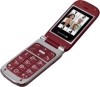 Komfort-Mobiltelefon BECCO Plus mit Großtasten und Farb-LC-Display  rot