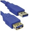 USB-Verlängerungskabel 3m USB 3.0  blau